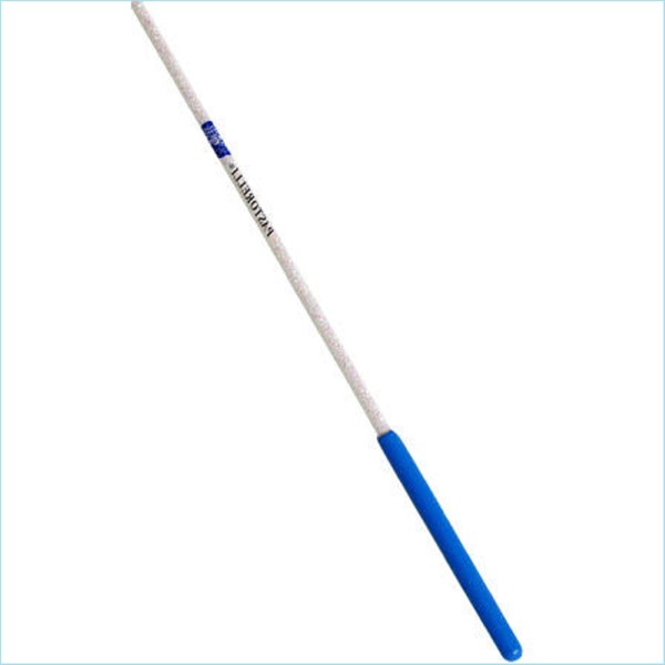 Stab 60cm Pastorelli col. Glitter White Grip Lt.Blue FIG Art. 00402